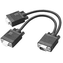 Calrad 35-600 Male HD-DB15 SVGA connector to 2 female HD-DB15 SVGA connectors.