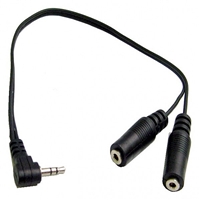 2.5mm Stereo 'Y' audio adapter cable | Calrad Electronics 35-610