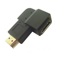 HDMI Adapter, Male to Female Right Angle Vertical Down | Calrad Electronics 35-709A-B