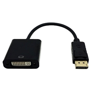 Display Port to DVI Video Adapter, 8 Inches long, Active | 35-727-8" Calrad Electronics