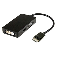 DisplayPort to HDMI, DVI or VGA Video Adapter | 35-740 Calrad Electronics