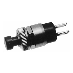 Calrad 40-697 Push Button Switch, Momentary Black