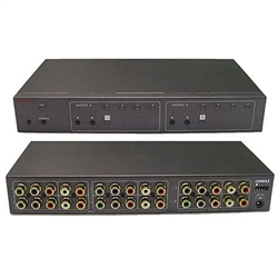 Calrad 40-817M 4 x 2 Matrix Component Switcher with Remote