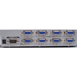 Calrad 40-828-350 SVGA/HDTV Distribution Amplifier 350Mhz for HDTV (1 in 8 out)