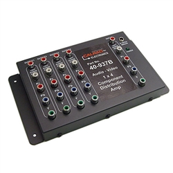 Calrad 40-937B 1 X 4 AV Distribution Amplifier for Component Video and Audio