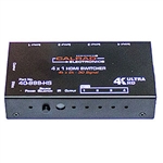 Calrad 40-999-HS HDMI 4K Switcher, 4 x 1 with IR and Manual Switch