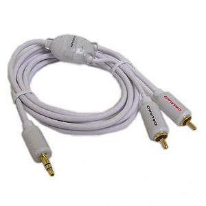 Calrad 42-100-1.5 iPod Stereo Interface Cable - 24K Gold plated Male 3.5mm plug to two L+R RCA Male plugs - 1.5 meter