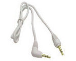 Calrad 42-107-ST-RT-3 3.5mm iPOD, iPAD Stereo Straight to Right Angle Interface Cable - 3 foot long