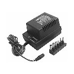 Calrad 45-754 AC to DC Adapter, Input 117VAC, Output 3,4.5,6,7.5,9,12VDC, 800 mA Power Supply