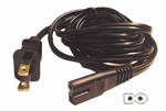 Calrad 45-824 Square/Round end Polarized 6 ft. AC Power Cord
