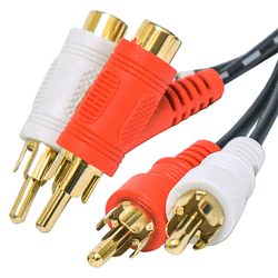 Calrad Electronics 55-1003G-10 10' Dual Gold RCA Stacking Patch Cable