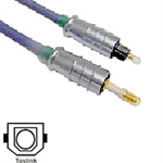 Calrad Electronics 55-503-3 5mm Fiber Optic Audio Cable 3.5MM to Toslink 3  Meters