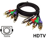 Calrad Electronics 55-506-5 5 Meter Component Video and 2.2mm Toslink Fiber-Optic Cable