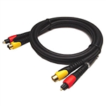 Calrad Electronics 55-507-3 Molded SVHS and 5mm Toslink Fiber-Optic Cable 3 meters