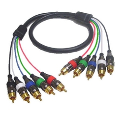 Calrad Electronics 55-510-10 Shielded RGB + SYNC HDTV Cable - 10 ft.