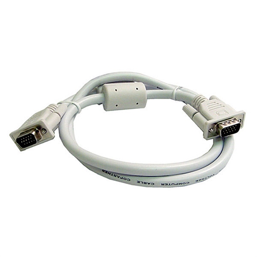 Calrad Electronics 55-612-12-WH HD15 Male to Male SVGA Interface Cable 12ft White