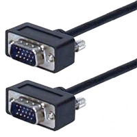 SVGA Interface Video Monitor Cable, 15 Ft. Long, Slim Design, Male to Male, HD-DB15 | 55-612-S-15 Calrad Electronics