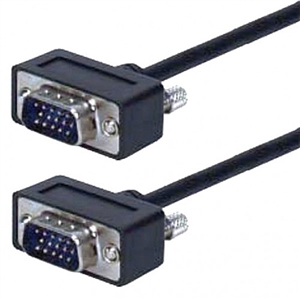 SVGA Interface Video Monitor Cable, 25 Ft. Long, Slim Design, Male to Male, HD-DB15 | 55-612-S-25 Calrad Electronics