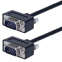 SVGA Interface Video Monitor Cable, 3 Ft. Long, Slim Design, Male to Male, HD-DB15 | 55-612-S-3 Calrad Electronics