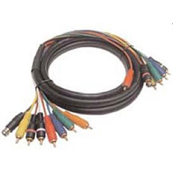 Calrad Electronics 55-617-5 Low Loss Multi-Conductor Shielded Coax Audio Video Cable 5ft.