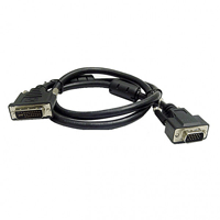 Calrad Electronics 55-624-HDTV-35 Molded HDTV VGA Female to DVI-I Male Cable, 35 ft.