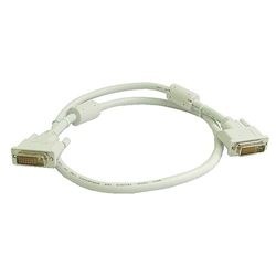 Calrad Electronics 55-625D-6-WH DVI-D (Digital ONLY) Male to Male Digital White Video Cable - 6 ft.