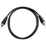 Calrad Electronics 55-635-12 High Quality Video/CCTV RG174 RCA to RCA Male 12 ft. Cable
