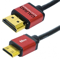 HDMI to Mini HDMI C High Speed Cable, Ultra Slim, Type A Male to Type C Male, 1080p, 1 meter Long | 55-646-S-1 Calrad Electronics