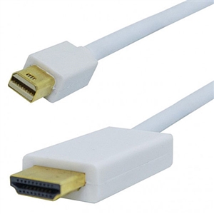 Mini DisplayPort to HDMI Video Cable, Male Mini to Type A, 3 ft. Long | 55-649-3 Calrad Electronics