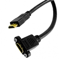 HDMI Cable, Male to Panel Mount Female, 6 Ft. Long | 55-656-6 Calrad Electronics