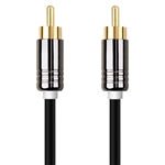 Calrad Electronics 55-710HG-1.5 High Grade 1.5-ft Single RCA Male to Male Cable, Integrator Series, Gold Plated