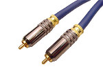 Calrad Electronics 55-715-12 8mm Single RCA male to male. Double shield, high resolution cable. 12 ft. long. Gold locking RCA plugs.