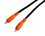 Calrad Electronics 55-717-25 RCA Male to Male Molded Digital Audio Cable with Gold Plugs, 6mm 25 ft. Long