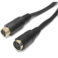 Calrad Electronics 55-773G-6 6' SVHS Gold Male to Female Flat Cable