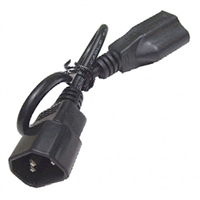 Adapter Power Cable, 3 Pronged Female to IEC AC Male Adapter - 6" long | 55-781 Calrad Electronics