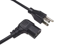 Calrad Electronics 55-785-3 Right Angle 3-Prong AC Computer Cable 3 ft. long