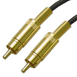 Calrad Electronics 55-808G 6' Gold RCA Male to Male Cable