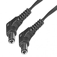 Coax Power Plug Cable, Right Angle 2.1mm Coax Male to Male, 20 AWG, 2.5 ft. Long | 55-838-RTRT Calrad Electronics