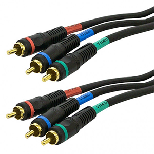 RGB Component Video Shielded Molded Cable, 25 ft. Long | 55-871-S-25 Calrad Electronics