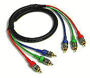 Calrad 55-872-25 25' RGB DBL. Shielded Component Video Cable