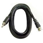 Calrad 55-874 RG59 Coax Jumper Cable w/ RCA Plug to Male F Connector 6' Long