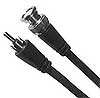 Calrad 55-875-15 RG59U 75 ohm Coax Jumper Cable BNC Plug to RCA Male 15' Long