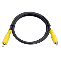 Coax Jumper Video Cable, RCA Male to RCA Male, RG-59U, 75 ohm, 10 ft. Long | 55-877-10 Calrad Electronics