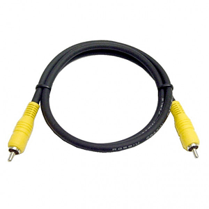 Calrad 55-877G Coax Jumper Cable w/ RCA Plugs Each End Gold 6' Long