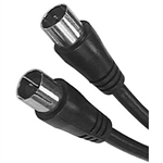 Calrad 55-882-PO RG59 Coax Cable w/ Male Push Type Connectors Each End 3' Long