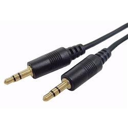 Calrad Electronics 55-897G-15 Stereo Mini Cable w/ 3.5mm Gold Plugs Each End 15' Long