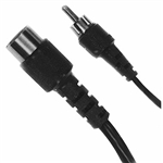 Calrad Electronics 55-904 3 Pin DIN Plug to Single RCA Male Plug 6' Long