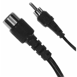 Calrad Electronics 55-904 3 Pin DIN Plug to Single RCA Male Plug 6' Long