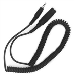 Calrad Electronics 55-913 Headphone Extension Cable w/ 3.5mm Stereo Plug to 1/4" Jack 6' Long