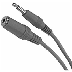 Calrad Electronics 55-961 Audio Extension Cable w/ 3.5mm Mono Plug to 3.5mm Mono Jack 20' Long